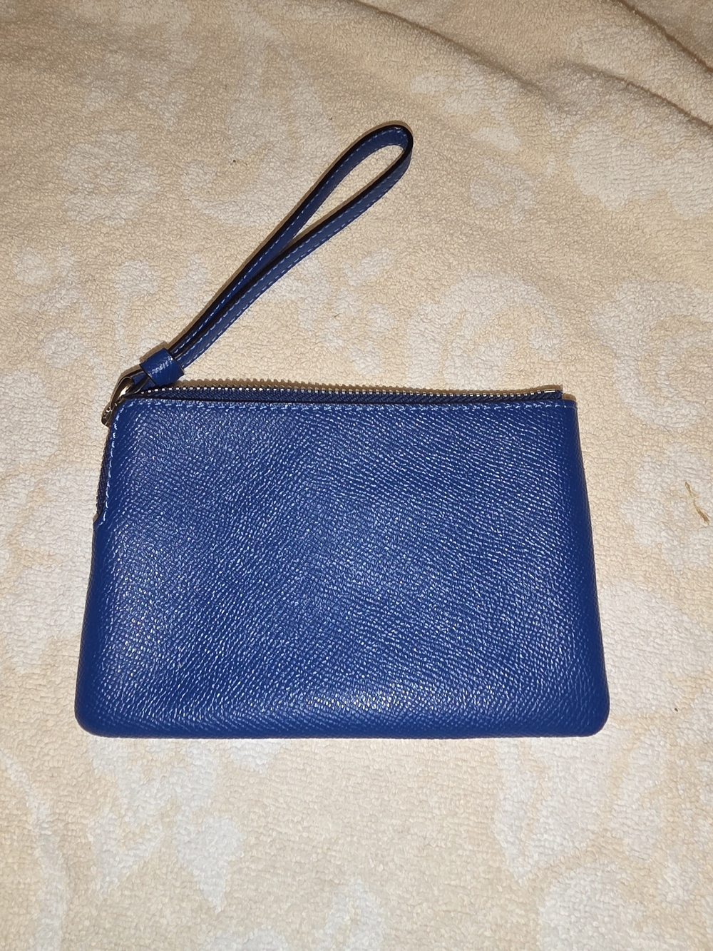 Coach Royal Blue Leather Wristlet - Picture 3 of 4